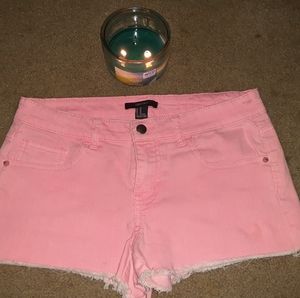 Forever 21 hot pink Jean shorts